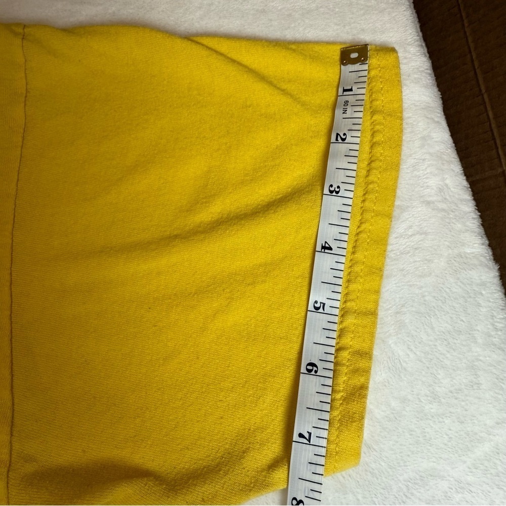 Gildan Heavy Cotton Yellow Tee with Hot Pink Lettering Mud Riding - Picture 7 of 8